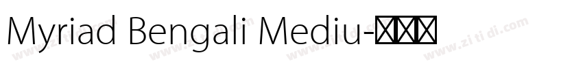 Myriad Bengali Mediu字体转换